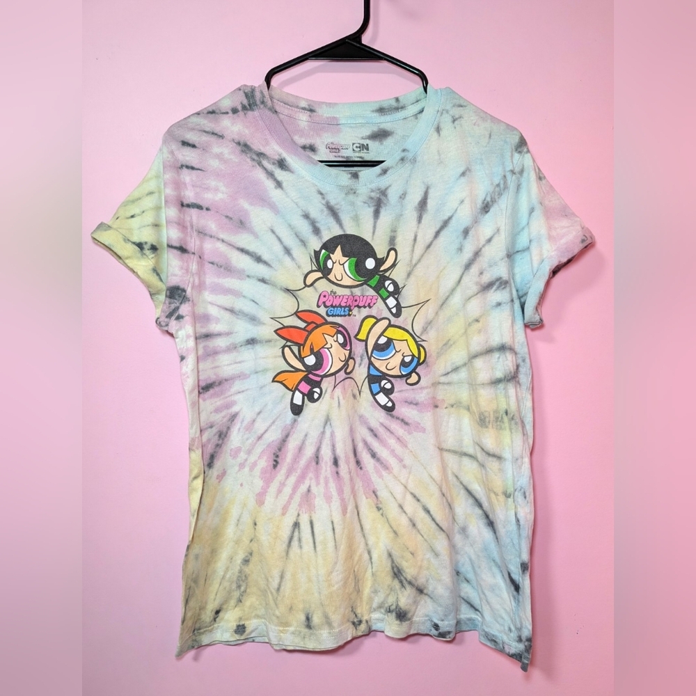 The Powerpuff Girls Pastel Tie-Dye T-Shirt